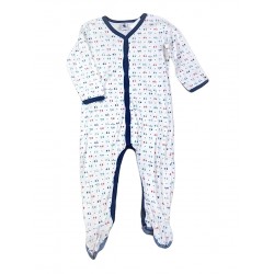 Taille Pyjama bébé 2 pièces avec pieds Snowyday 9 mois 74 cm 